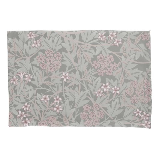 Housse D'oreillers William Morris Jasmine Motif de fleurs (devant)