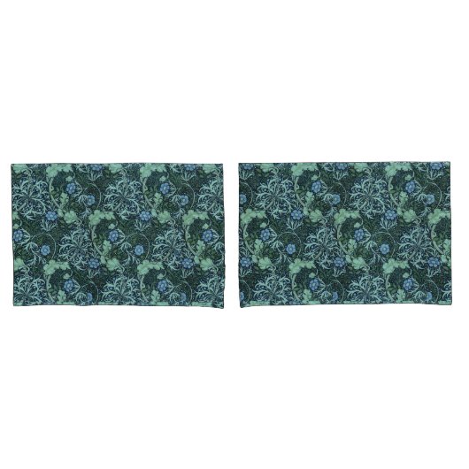Housse D'oreillers William Morris Motif d'algues (devant-Set)