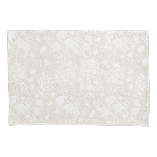 Housse D'oreillers William Morris Motif Floral à Sepia (devant)