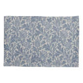 Housse D'oreillers William Morris Thistle Sage Blue Pattern (Dos)