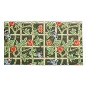 Housse D'oreillers William Morris Trellis Motif en vert (Dos)