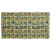 Housse D'oreillers William Morris Trellis Motif en vert (devant)