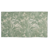 Housse D'oreillers William Morris Tulip Motif Sage Green (devant-gauche)