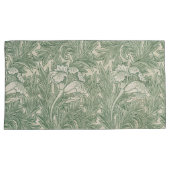 Housse D'oreillers William Morris Tulip Motif Sage Green (devant-Droit)
