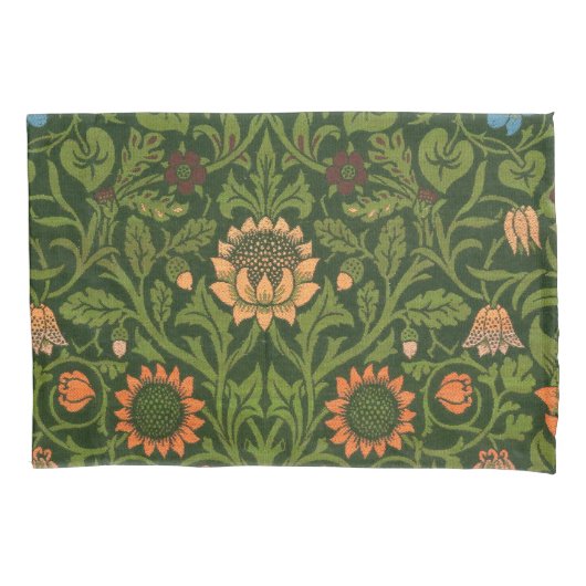 Housse D'oreillers William Morris Violet et Columbine Art Rug (devant)