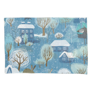 Housse D'oreillers Winter Wonderland : Motif Pittoresque