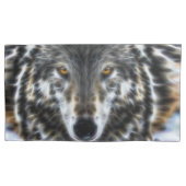 Housse D'oreillers Wolf Portrait inspirant (devant-gauche)