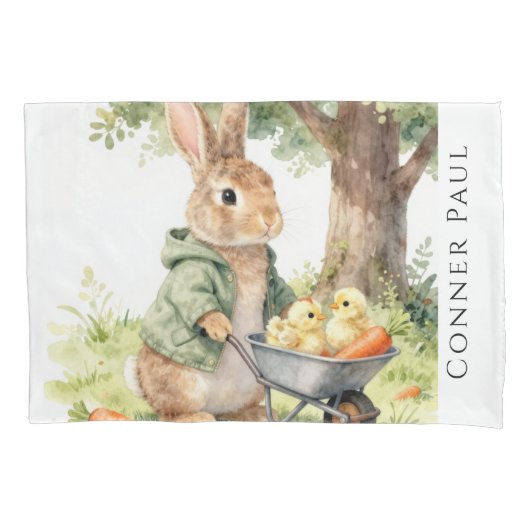 Housse D'oreillers Woodland Bunny Baby Shower Gift (devant)