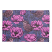 Housse D'oreillers Wrens dans le jardin de l'anémone (Dos)