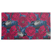 Housse D'oreillers Wrens in the peonies (devant-Droit)