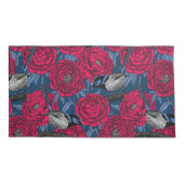 Housse D'oreillers Wrens in the peonies (Dos-gauche)