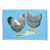 Housse D'oreillers Wyandottes Paire en argent (devant)