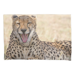 Housse D'oreillers Yawning Cheetah