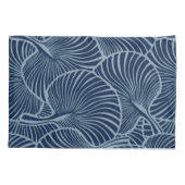 Housse D'oreillers Zebra Fan Palm Hawaiian Tropical Navy réversible (Dos)