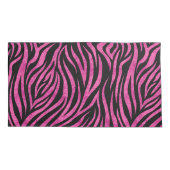 Housse D'oreillers Zebra Print Black Hot Pink (Dos)