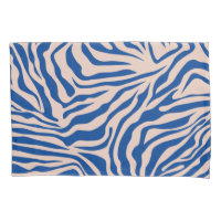 Zebra Print Blue Zebra Stripes Poster de animal