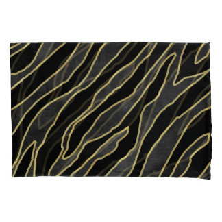 Housse D'oreillers Zebra Stripes : Abstrait Monochrome Sans Seamless.