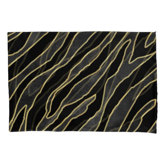 Housse D'oreillers Zebra Stripes : Abstrait Monochrome Sans Seamless. (devant)