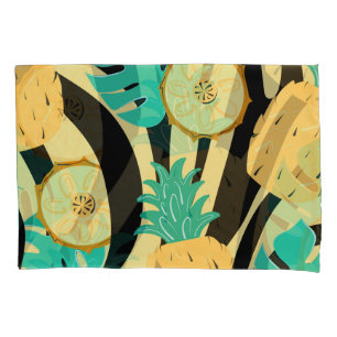 Housse D'oreillers Zèbre, monstère, ananas : motif d'été.