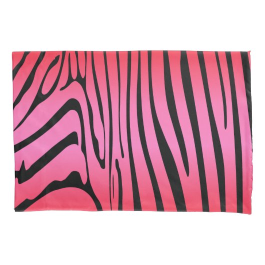 Housse D'oreillers Zesty Zebra Red Pillowcase (devant)