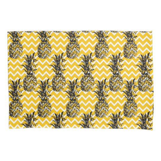 Housse D'oreillers Zigzags d'ananas (devant-gauche)