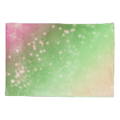 Housse D'oreillers Zodiac : Design d'espace rose et vert (Dos-gauche)