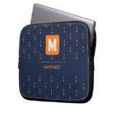 Housse élégante pour ordinateur portable bleu mari (devant gauche)