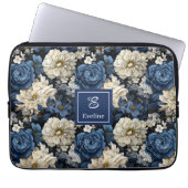 Housse élégante pour ordinateur portable Fleurs Bl (Devant)