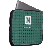 Housse élégante vert gris pour ordinateur portable (Devant droit)