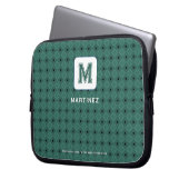 Housse élégante vert gris pour ordinateur portable (devant gauche)