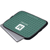 Housse élégante vert gris pour ordinateur portable (Devant bas)