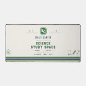 Housse personnalisée de l'école de science vert ma (Recto)