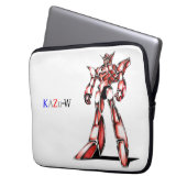 Housse Pour Ordinateur Portable 作品番号00016 「エース ロボ (Ace Robot)」 (devant gauche)
