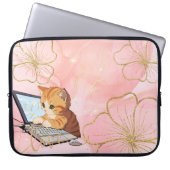 HOUSSE POUR ORDINATEUR PORTABLE 猫のラップトップケース (Devant)