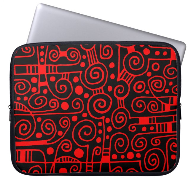 Housse Pour Ordinateur Portable 040512 - Rouge sur noir.pdf (Devant)