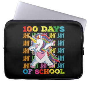 Housse Pour Ordinateur Portable 100 Jours De L'École Unicorn Enseignant