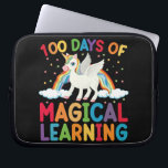 Housse Pour Ordinateur Portable 100 Jours De Magical Learning School Unicorn Girls<br><div class="desc">100e jour de l'école Unicorn Girls 100 jours de l'école T-shirt</div>