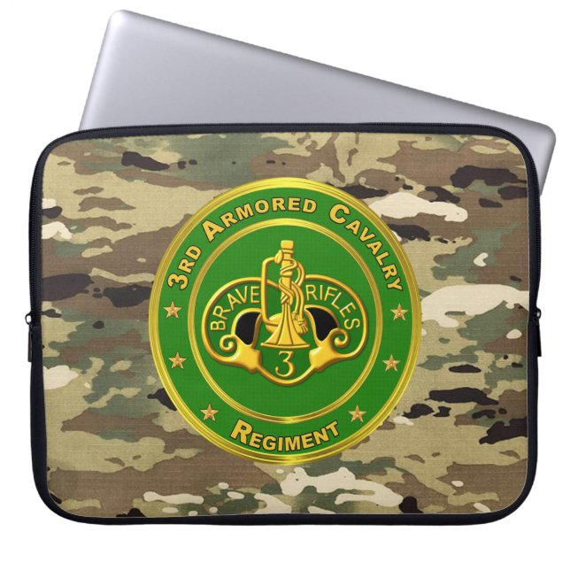 Housse Pour Ordinateur Portable 3e régiment de cavalerie blindée (Devant)