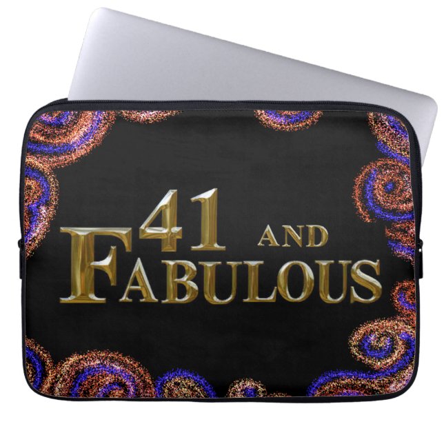 Housse Pour Ordinateur Portable 41e anniversaire  (Devant)