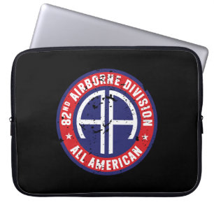 Housse Pour Ordinateur Portable 82e division aéroportée "All American" Grunge