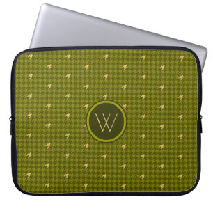 Housse pour ordinateur portable à carreaux avec ac