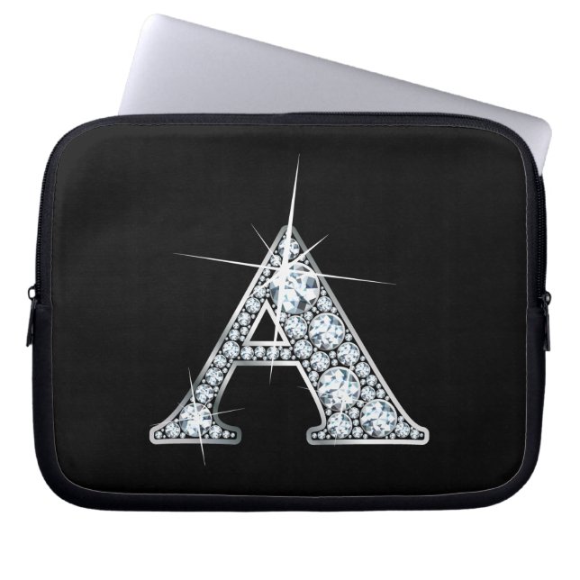 Housse Pour Ordinateur Portable A Faux Diamond (Devant)