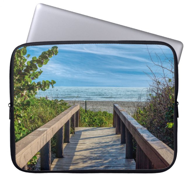 Housse Pour Ordinateur Portable À La Plage (Devant)