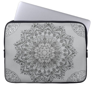 Housse pour ordinateur portable à motif mandala ar