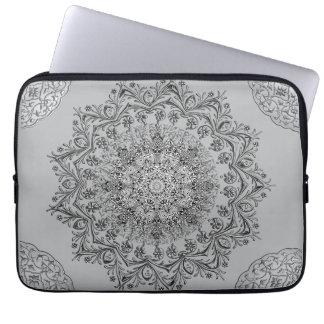 Housse pour ordinateur portable à motif mandala ar