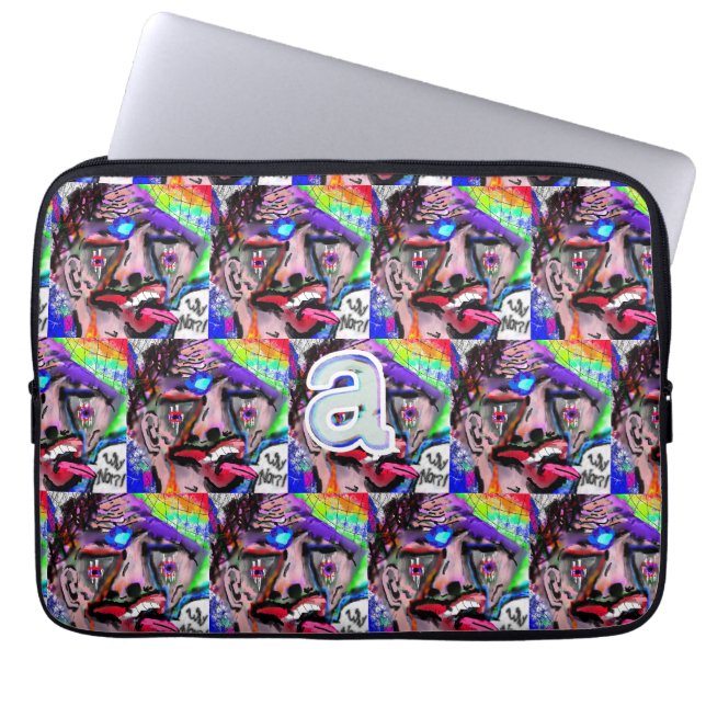 Housse Pour Ordinateur Portable "a" - Pourquoi pas?! (Devant)