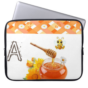 Housse Pour Ordinateur Portable Abeille de miel à manches pour ordinateur portable