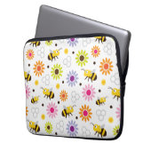 Housse Pour Ordinateur Portable Abeille & Fleurs (devant gauche)