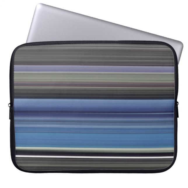 Housse Pour Ordinateur Portable Abstract #1: Blue and grey (Devant)