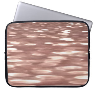 Housse Pour Ordinateur Portable Abstract #3: Copper Rose Gold